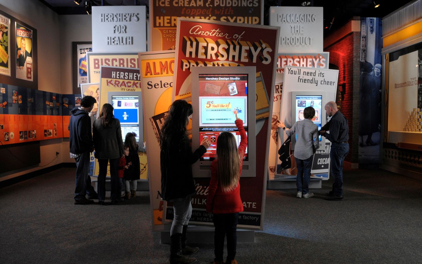 learning stations at the hershey story museum